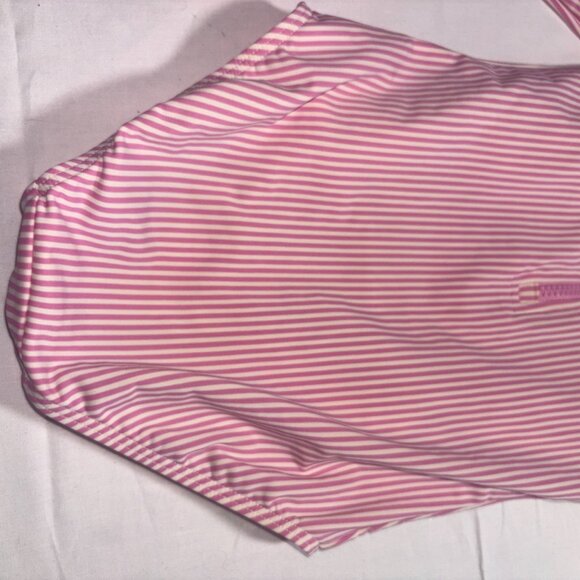 Mini Boden Seersucker Long Sleeve Ric Rac Ruffle Rashguard Swimsuit Size 6-7Y - Picture 7 of 8